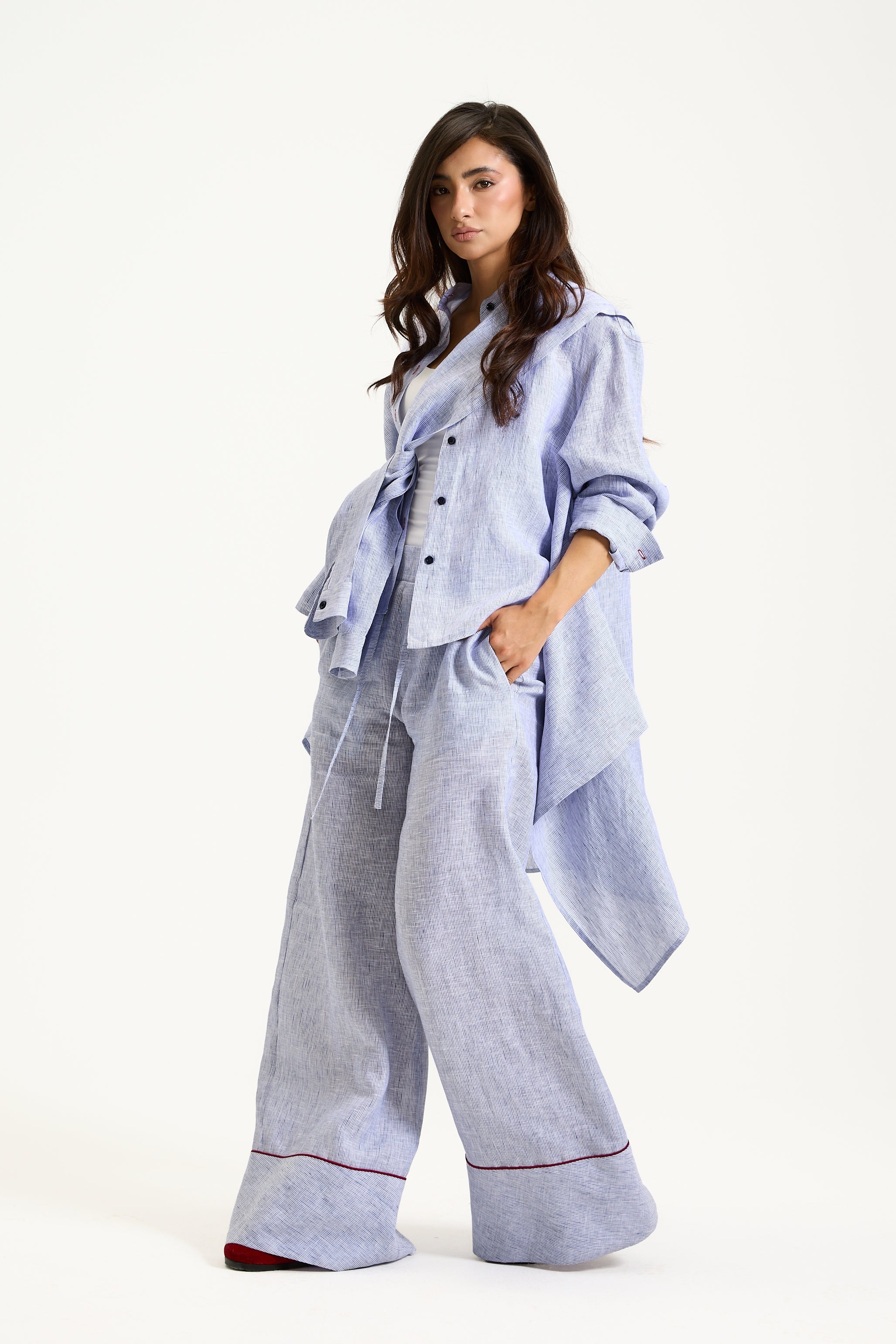 Four Sleeves Linen Shirt