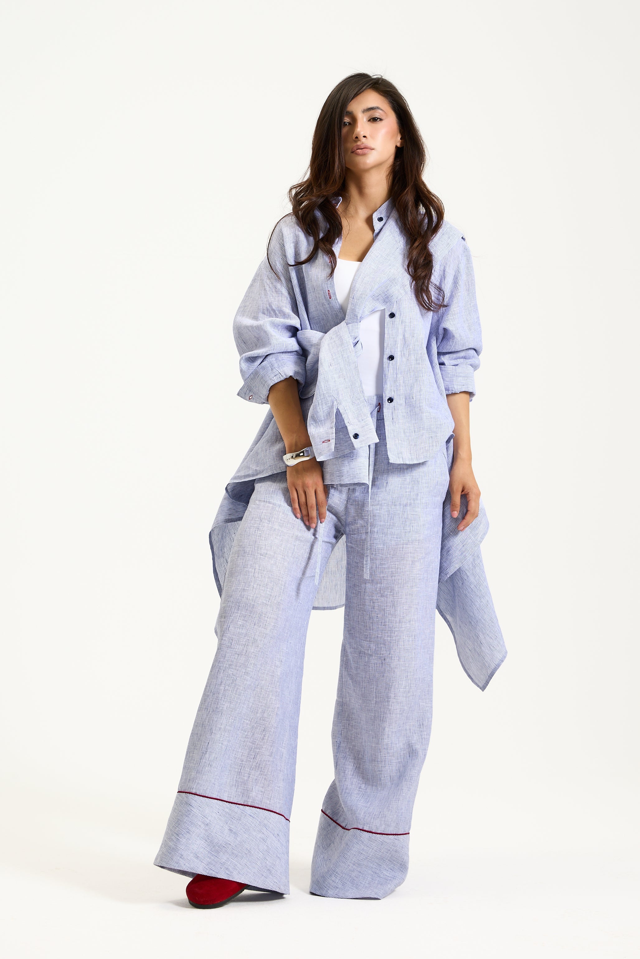 Four Sleeves Linen Shirt