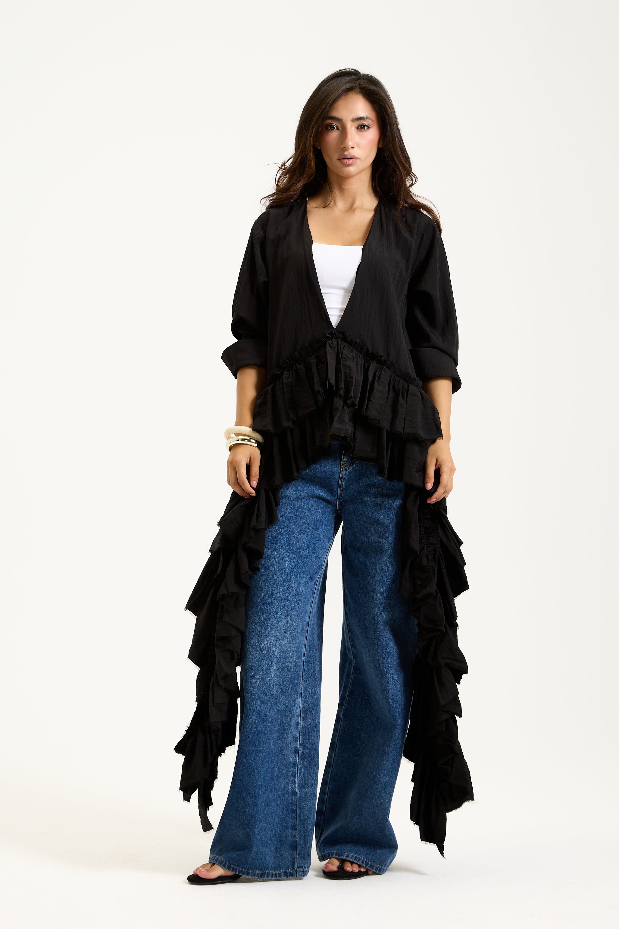 Front Ruffles Top