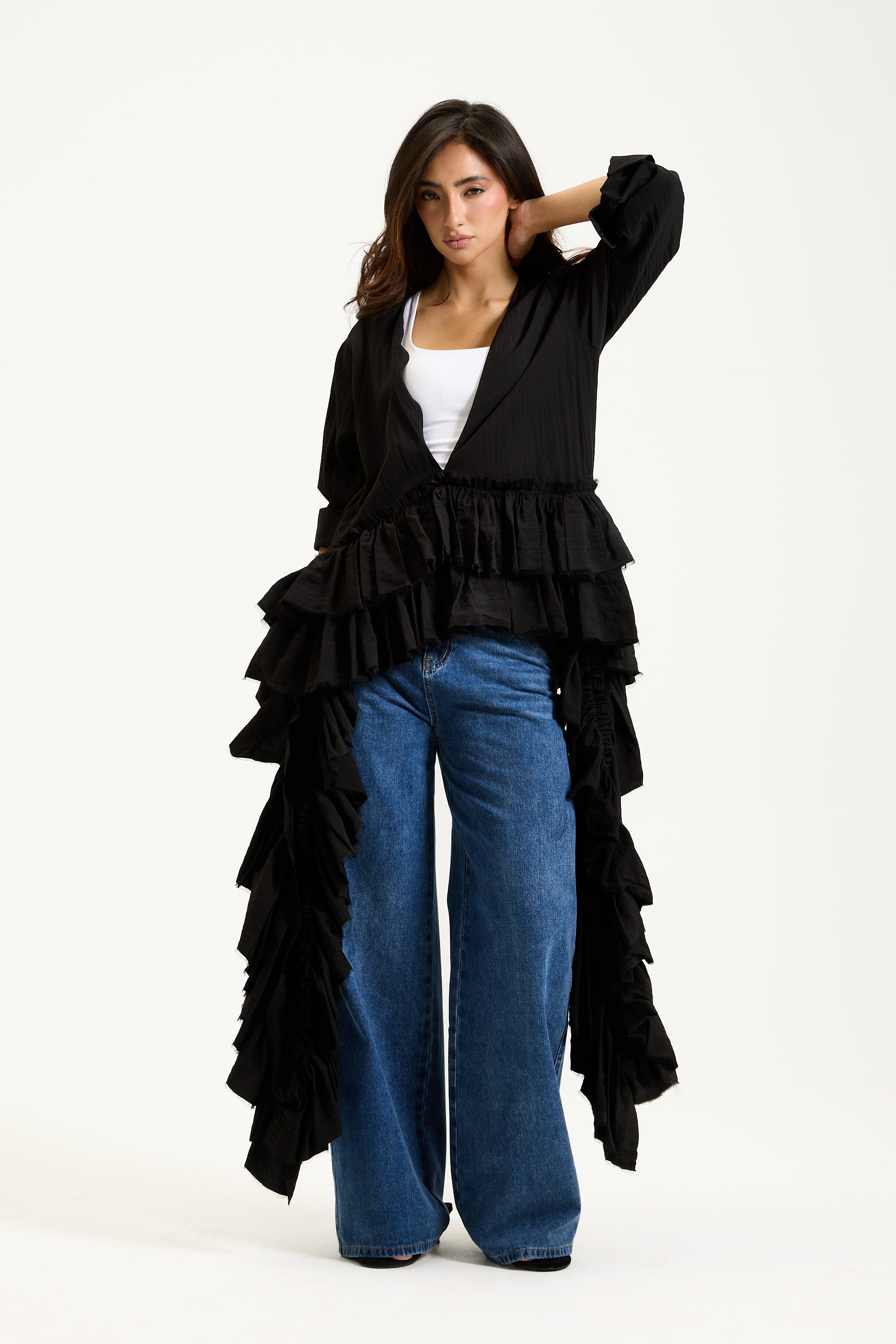 Front Ruffles Top