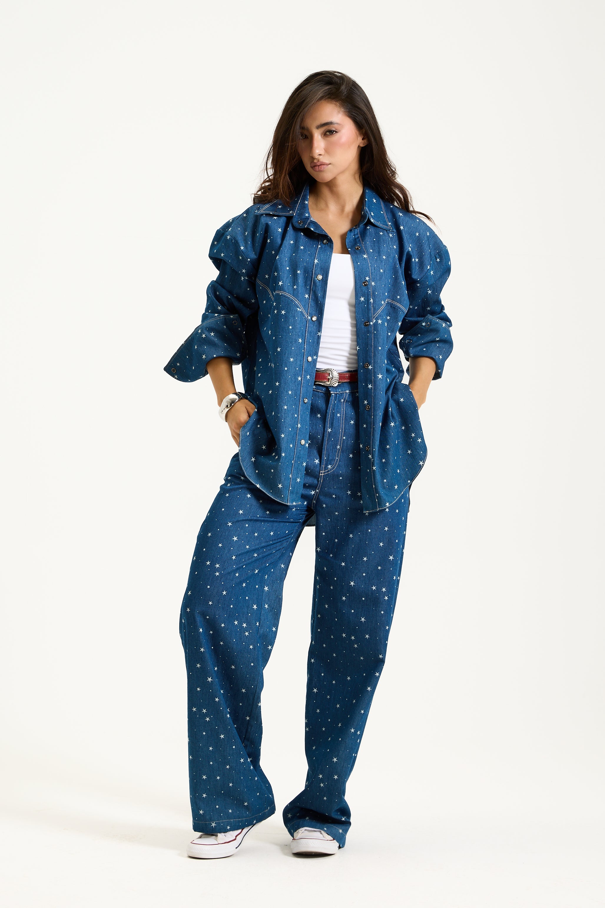 Sraight Leg Stars Jeans