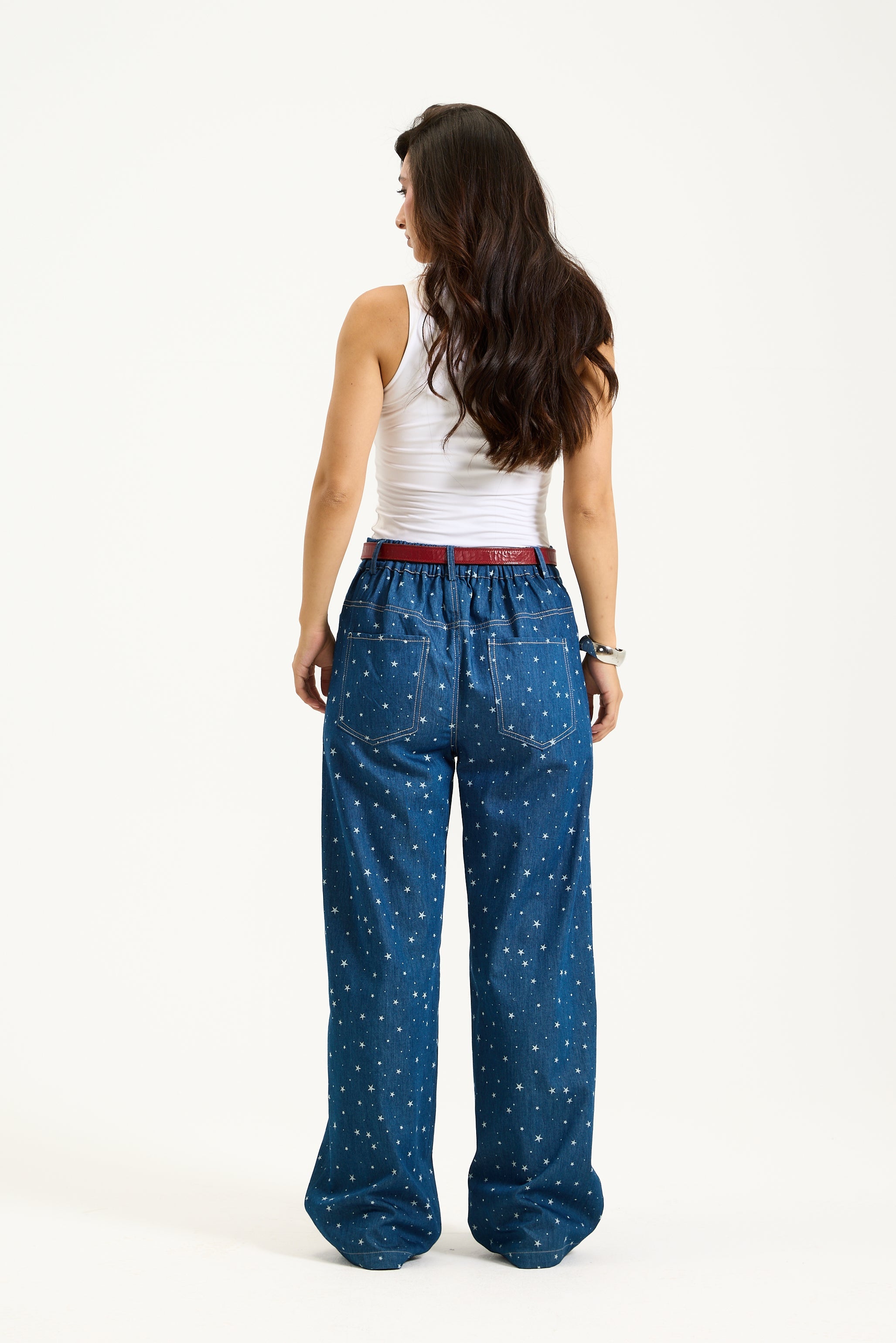 Sraight Leg Stars Jeans