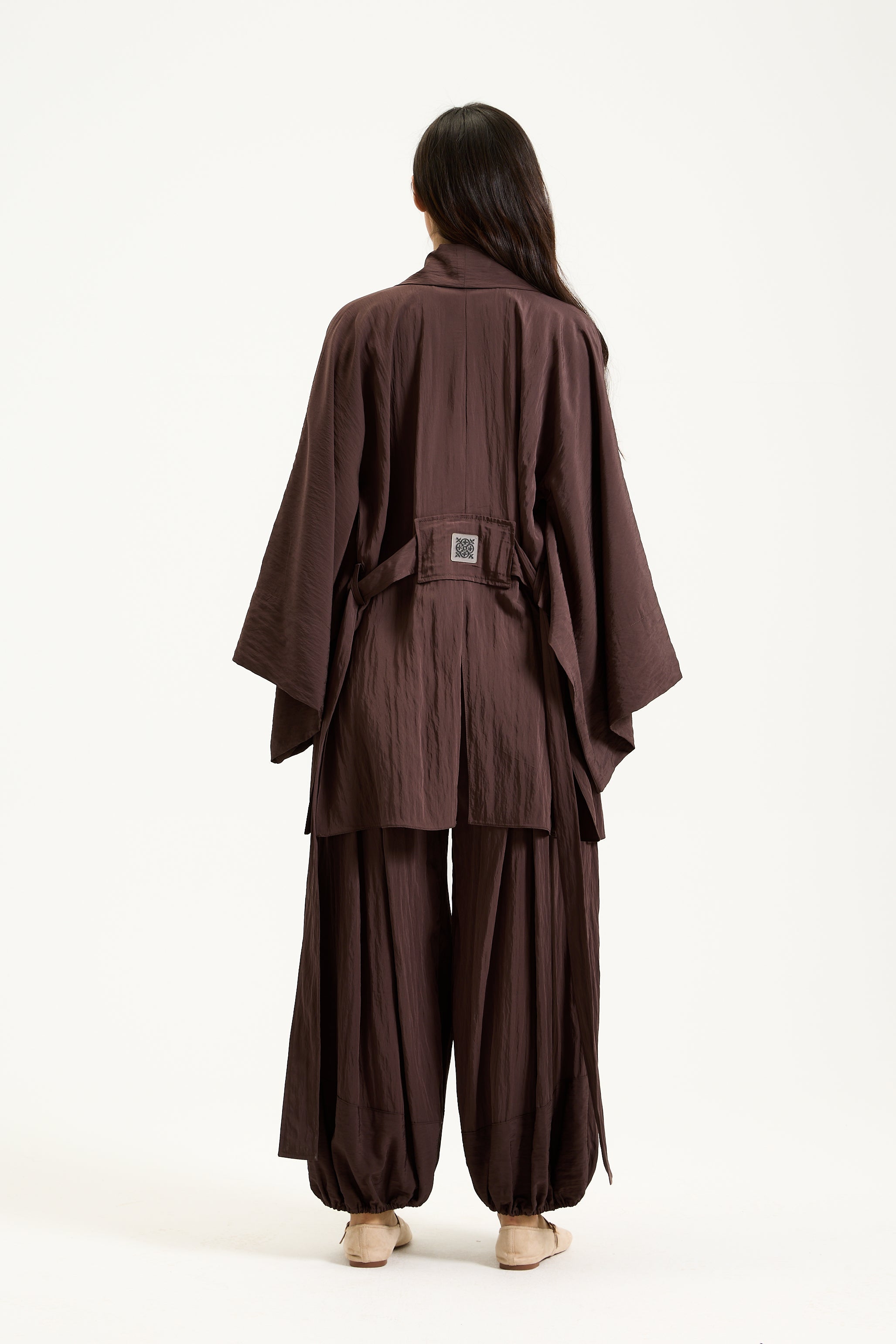 Wrinkled Short Kimono