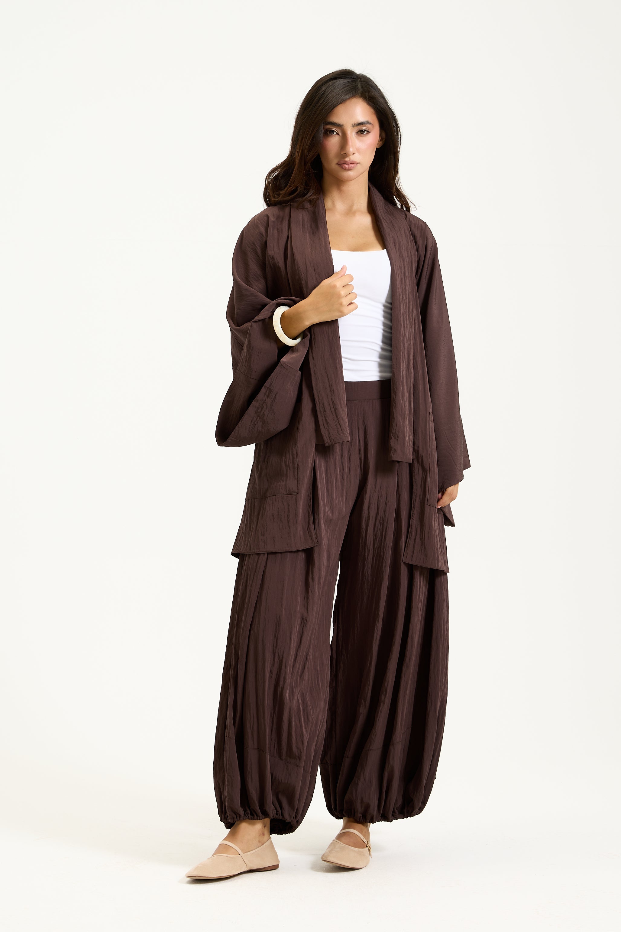 Wrinkled Short Kimono