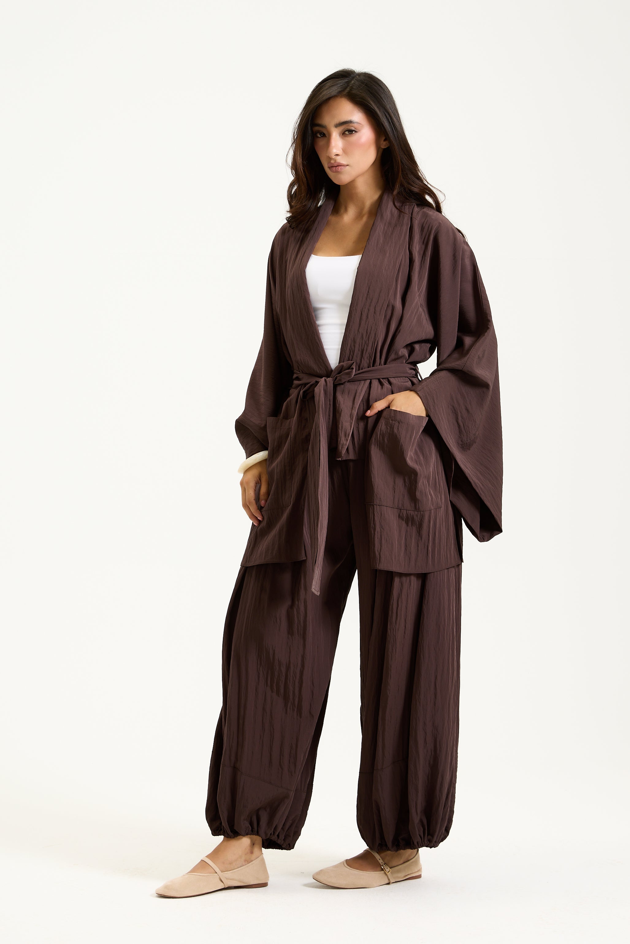 Wrinkled Short Kimono