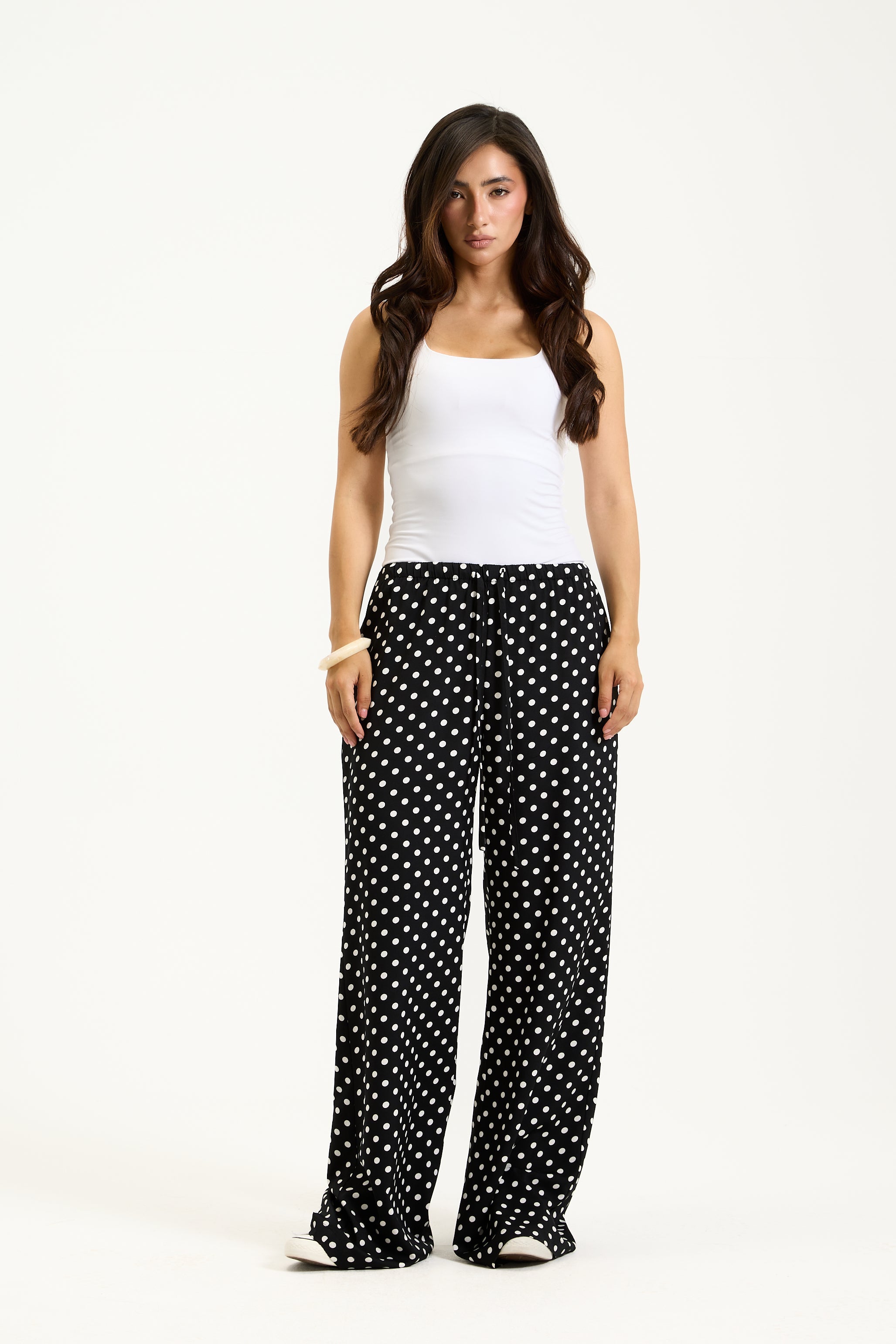 Polka Dots Black Pants