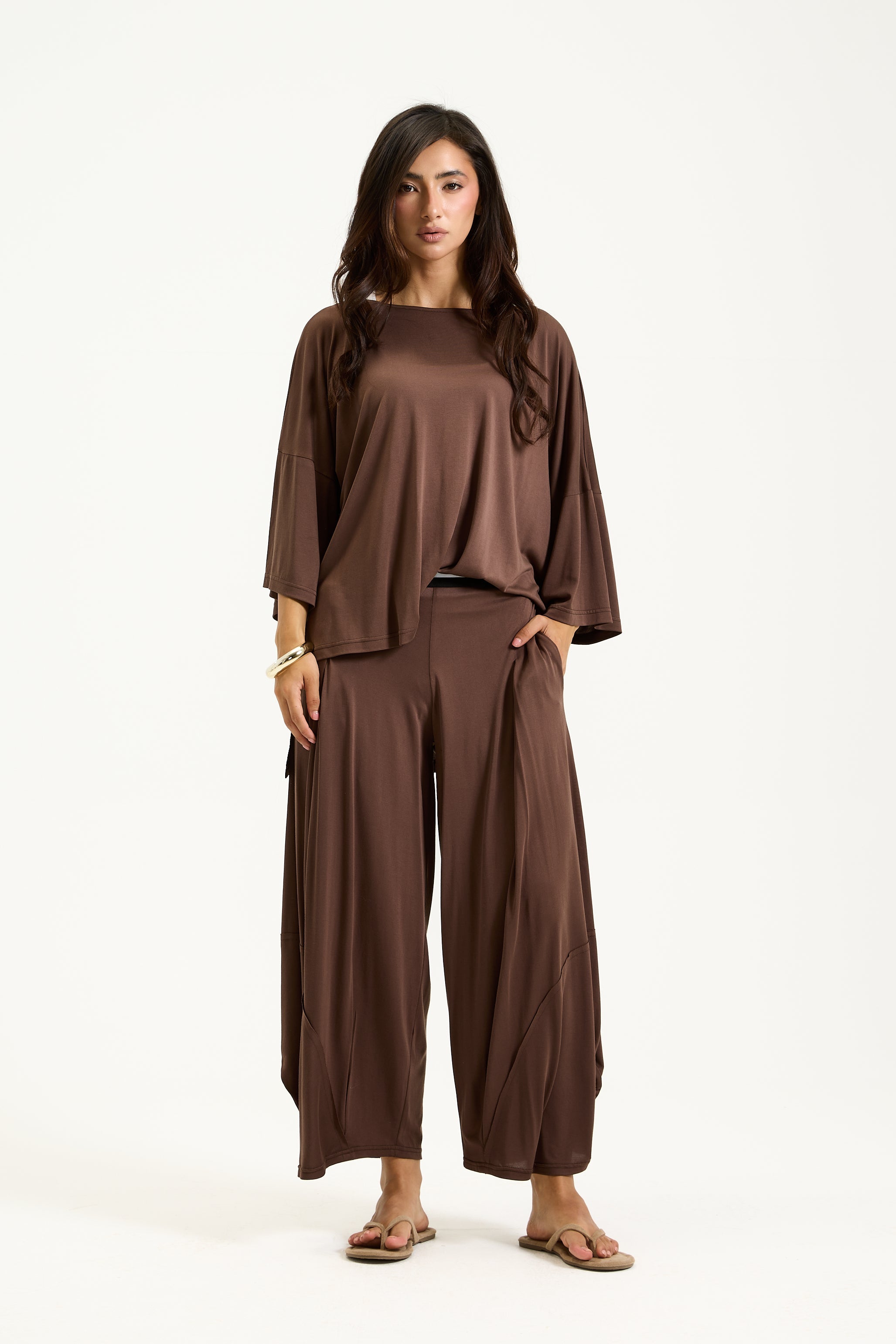 Quarter Sleeves Soft Lycra Top