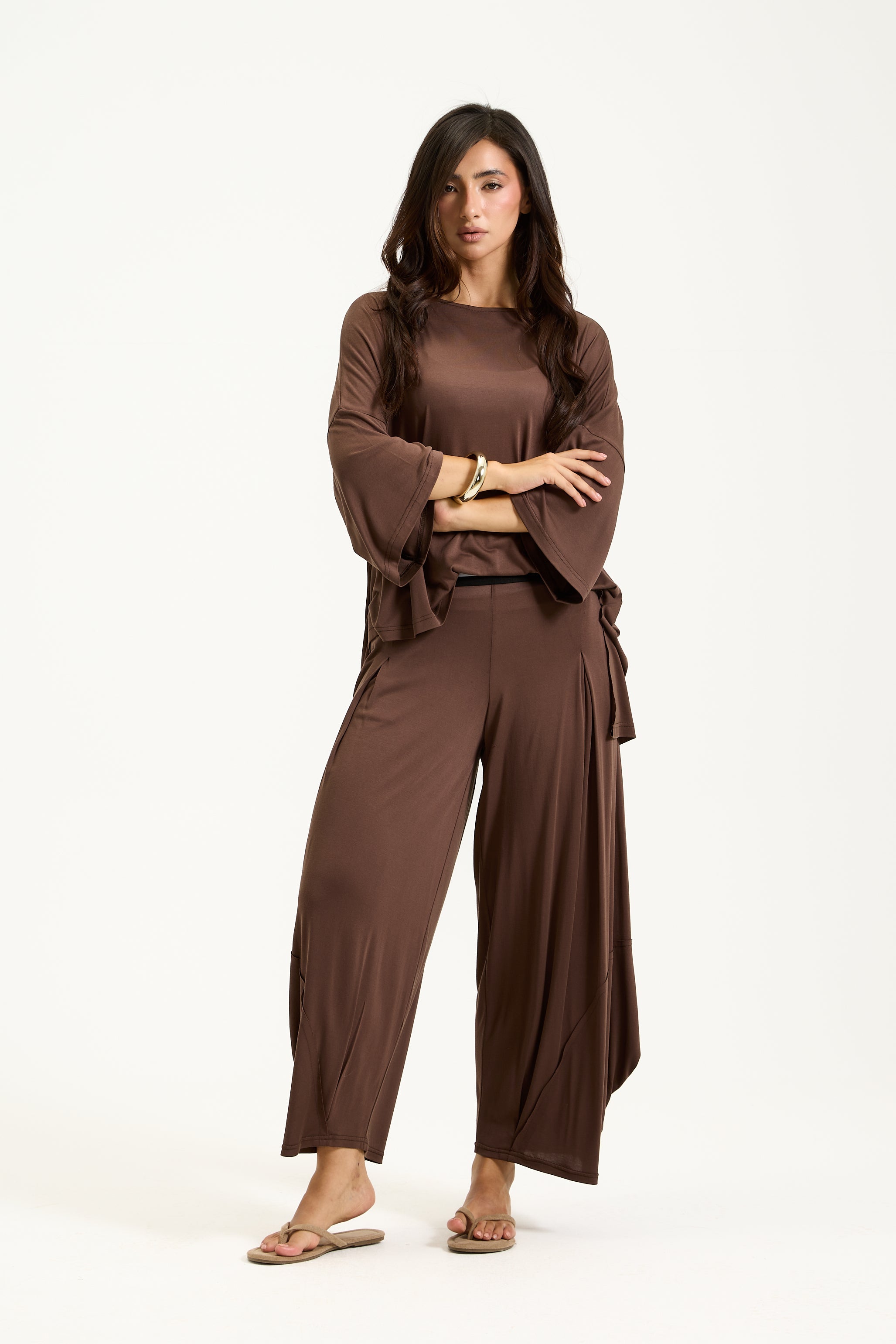 Quarter Sleeves Soft Lycra Top