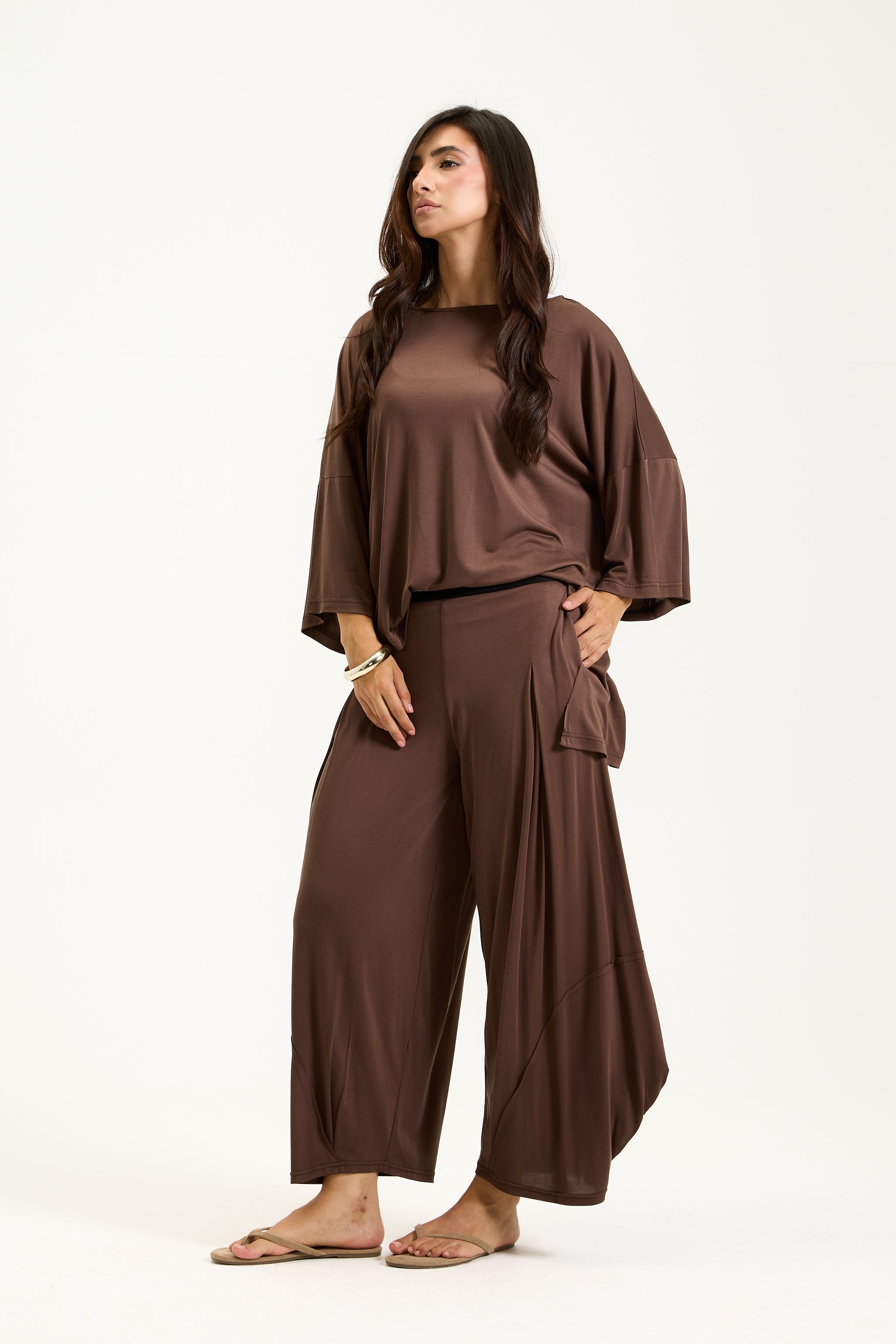 Quarter Sleeves Soft Lycra Top