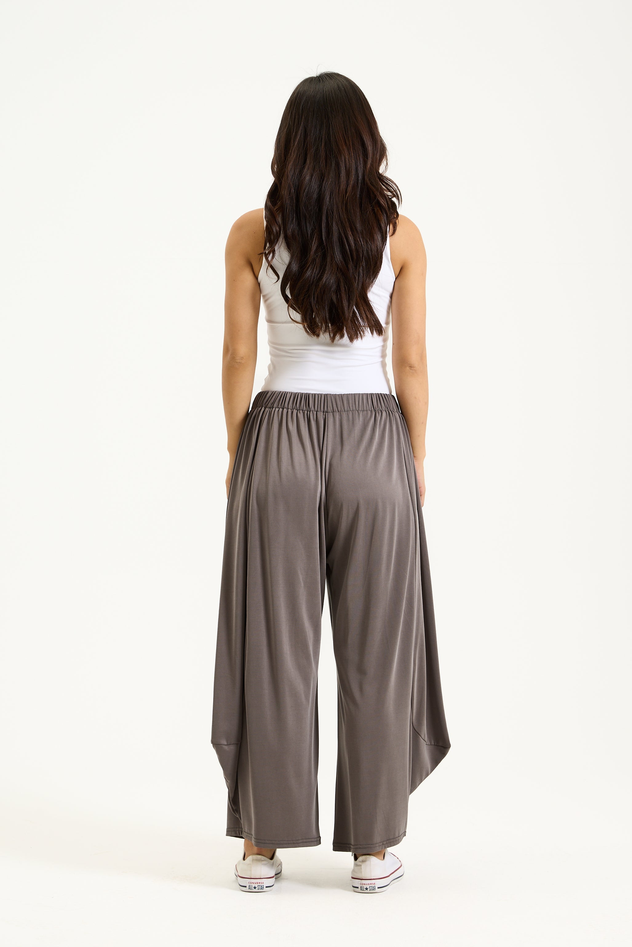 Oversize Cropped Pants Grey