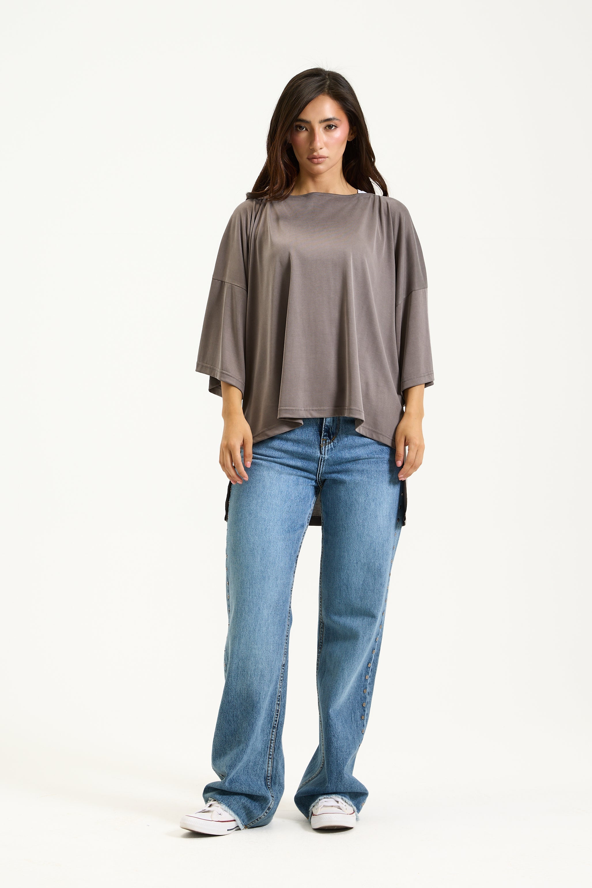 Quarter Sleeves Soft Lycra Top