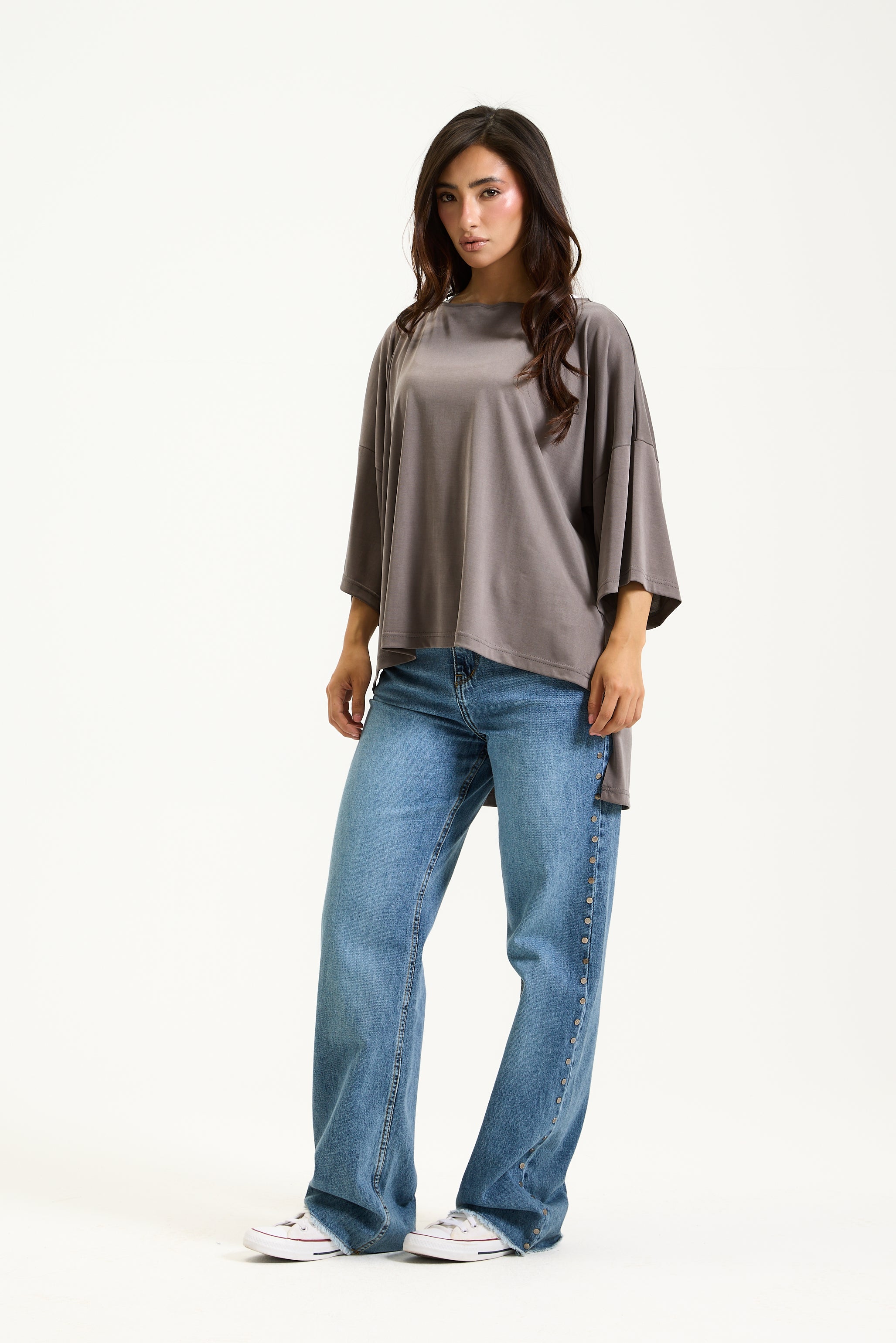 Quarter Sleeves Soft Lycra Top