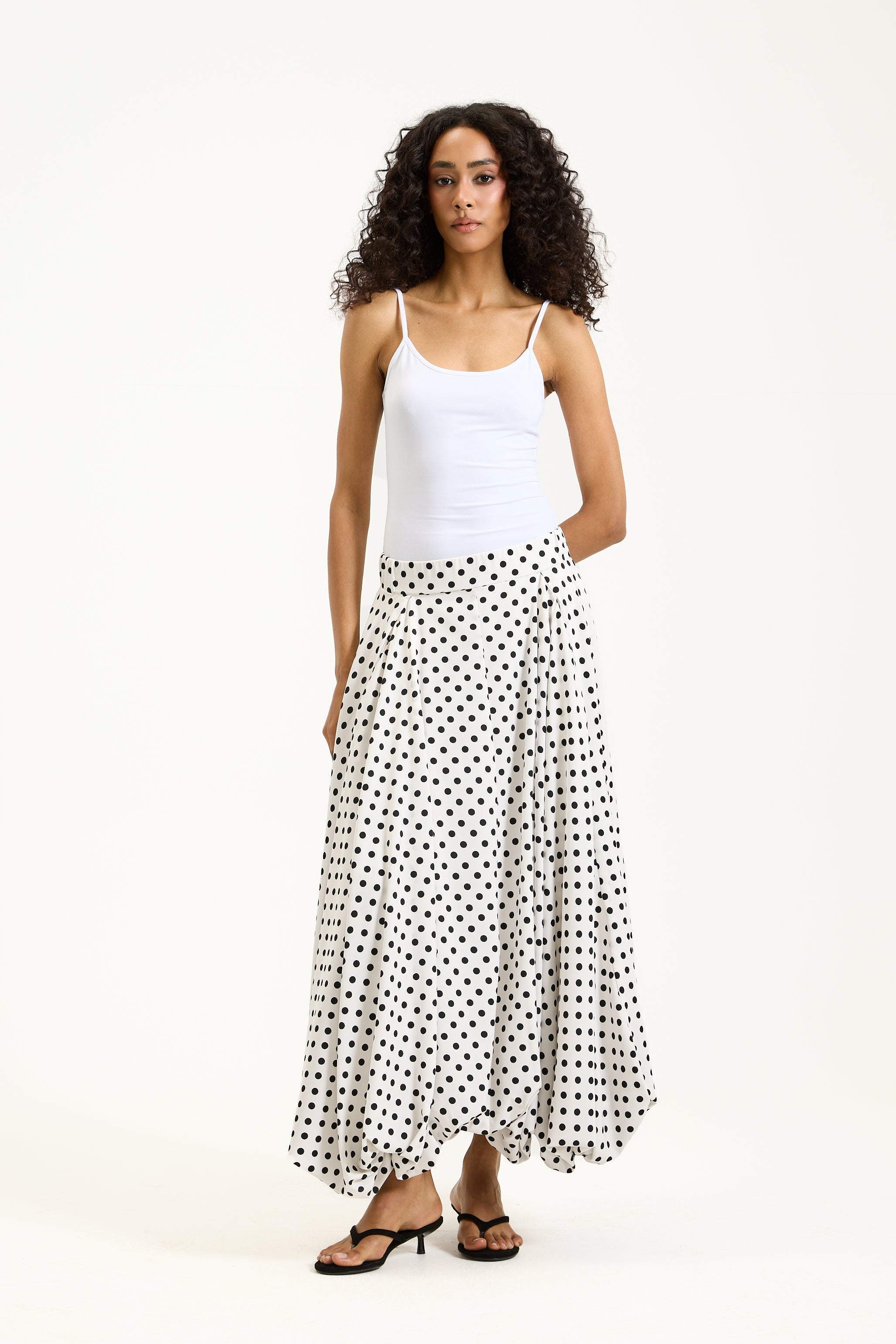 Polka Dots Parachute Skirt