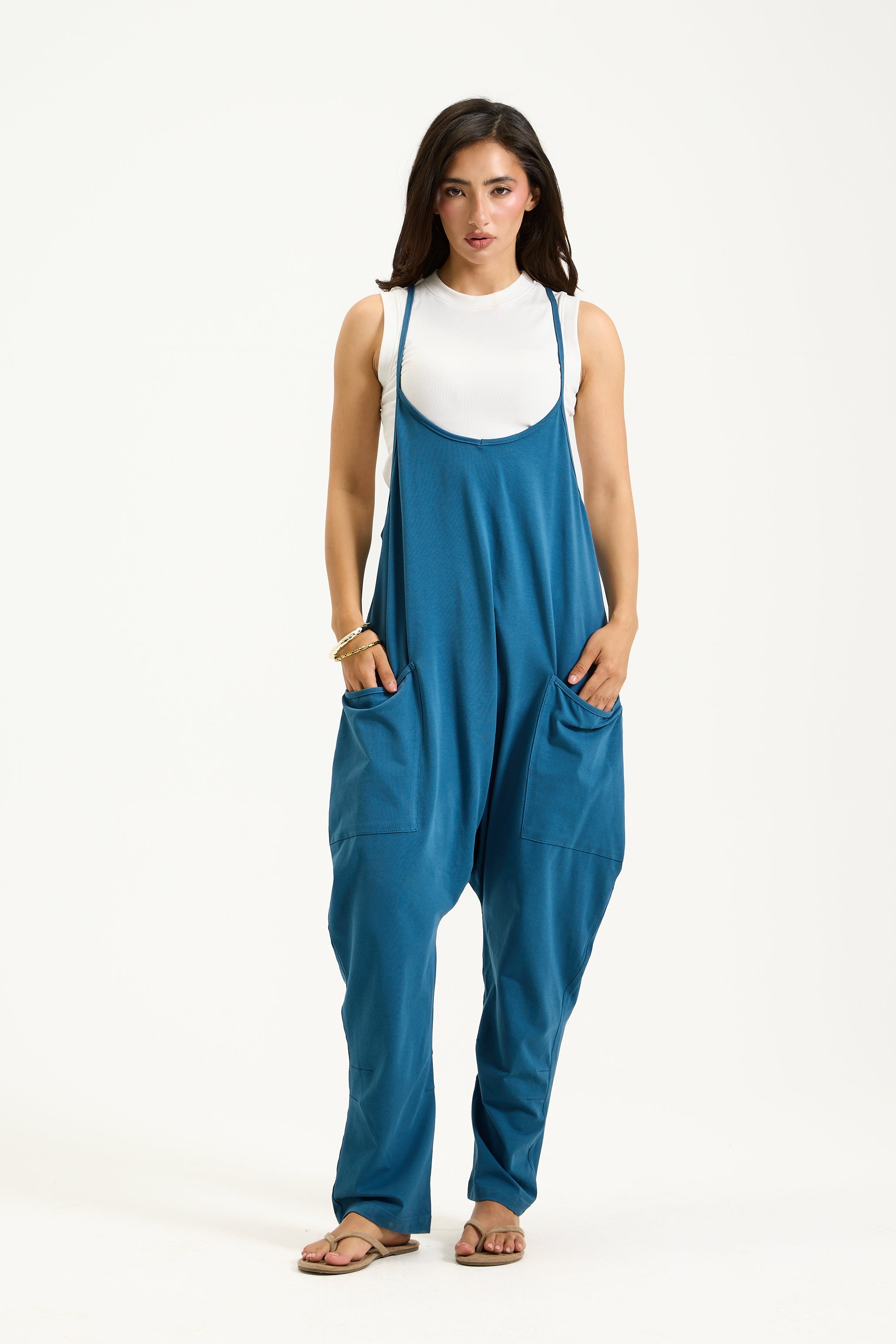 Balloon Cotton Overall In Blue