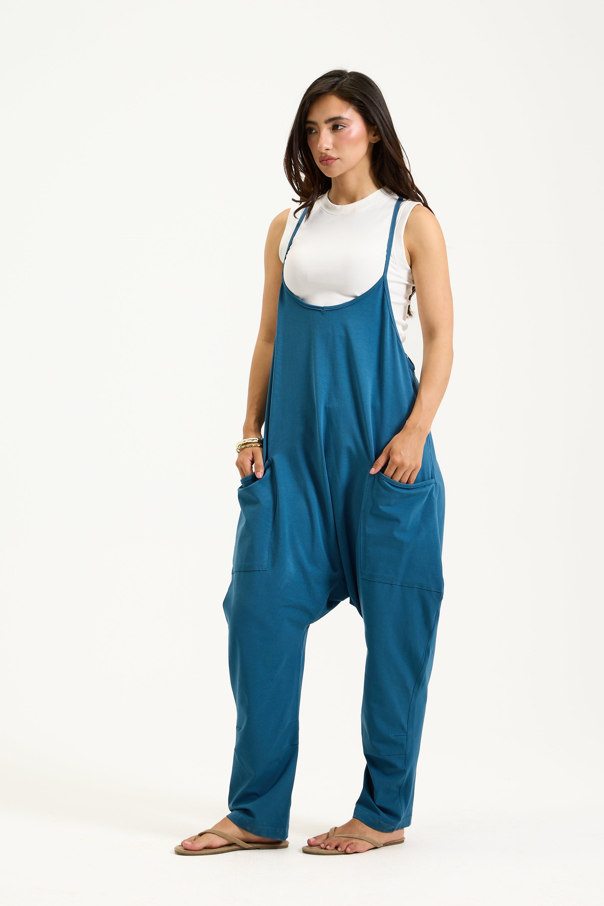 Balloon Cotton Overall In Blue