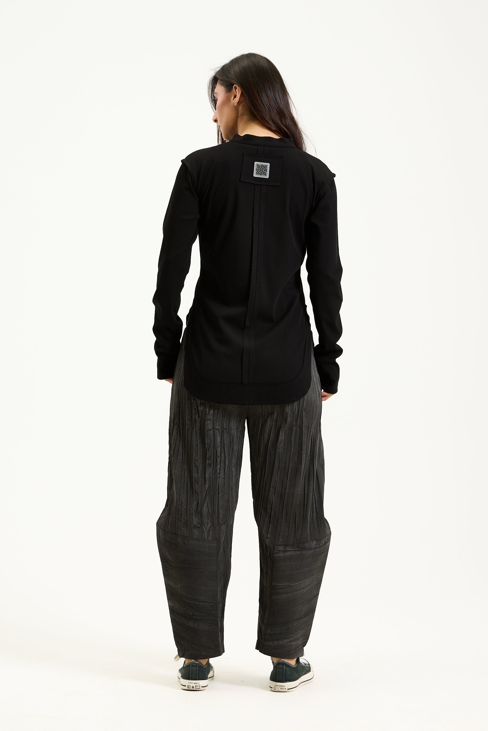 Henley Neck T-shirt black