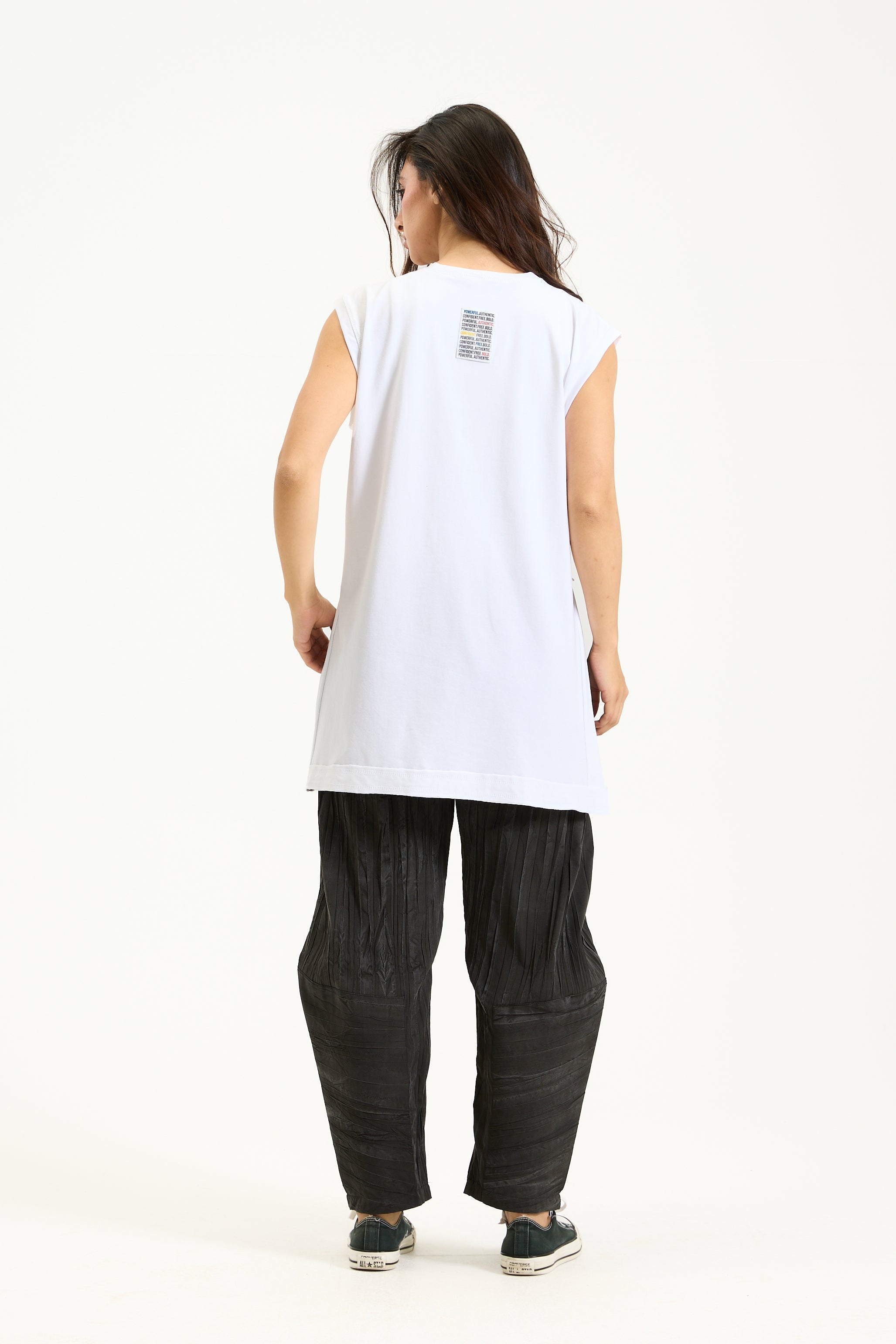 High Low sleeveless Asymmetrical T-shirt