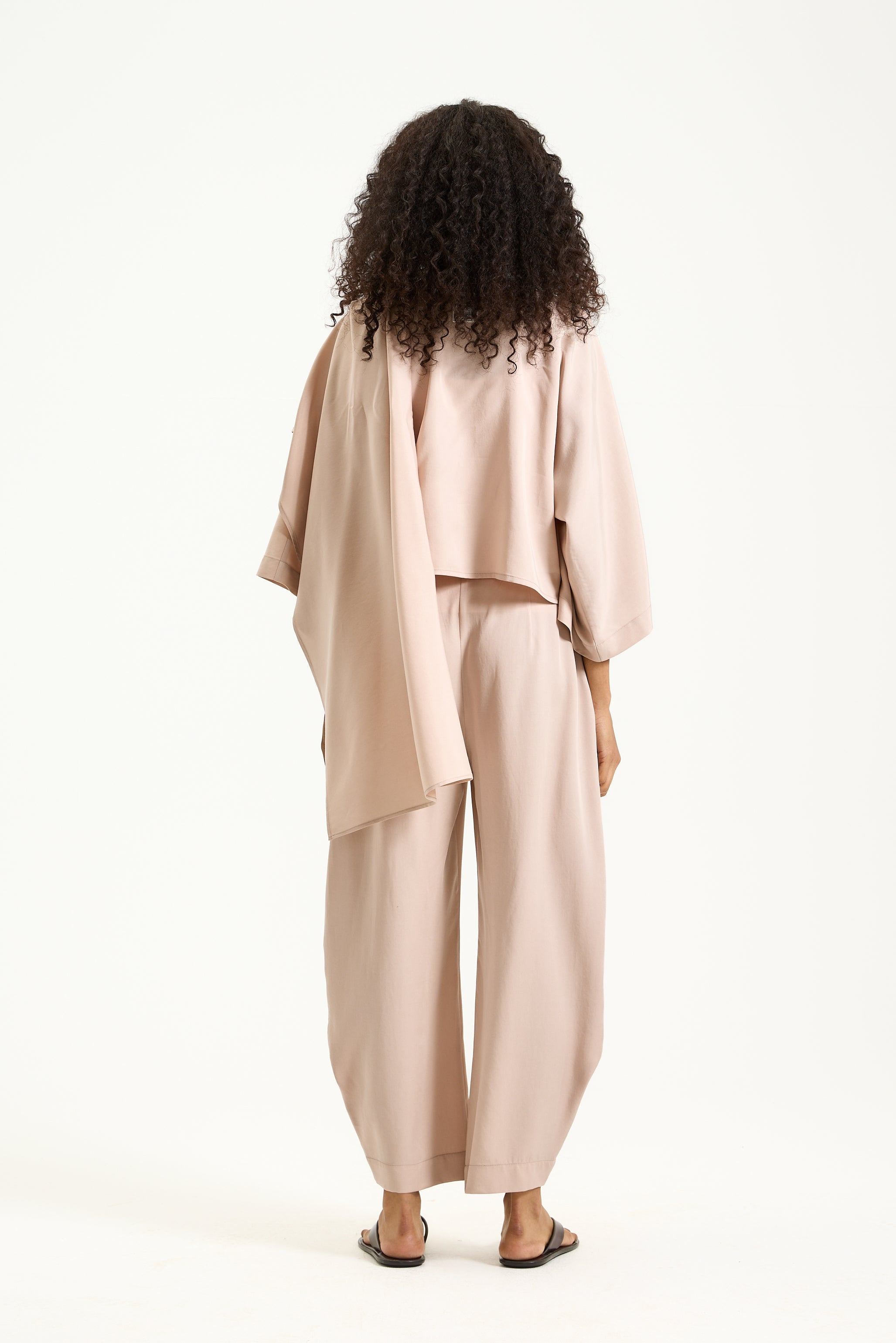 Quarter Sleeves Shawl Top