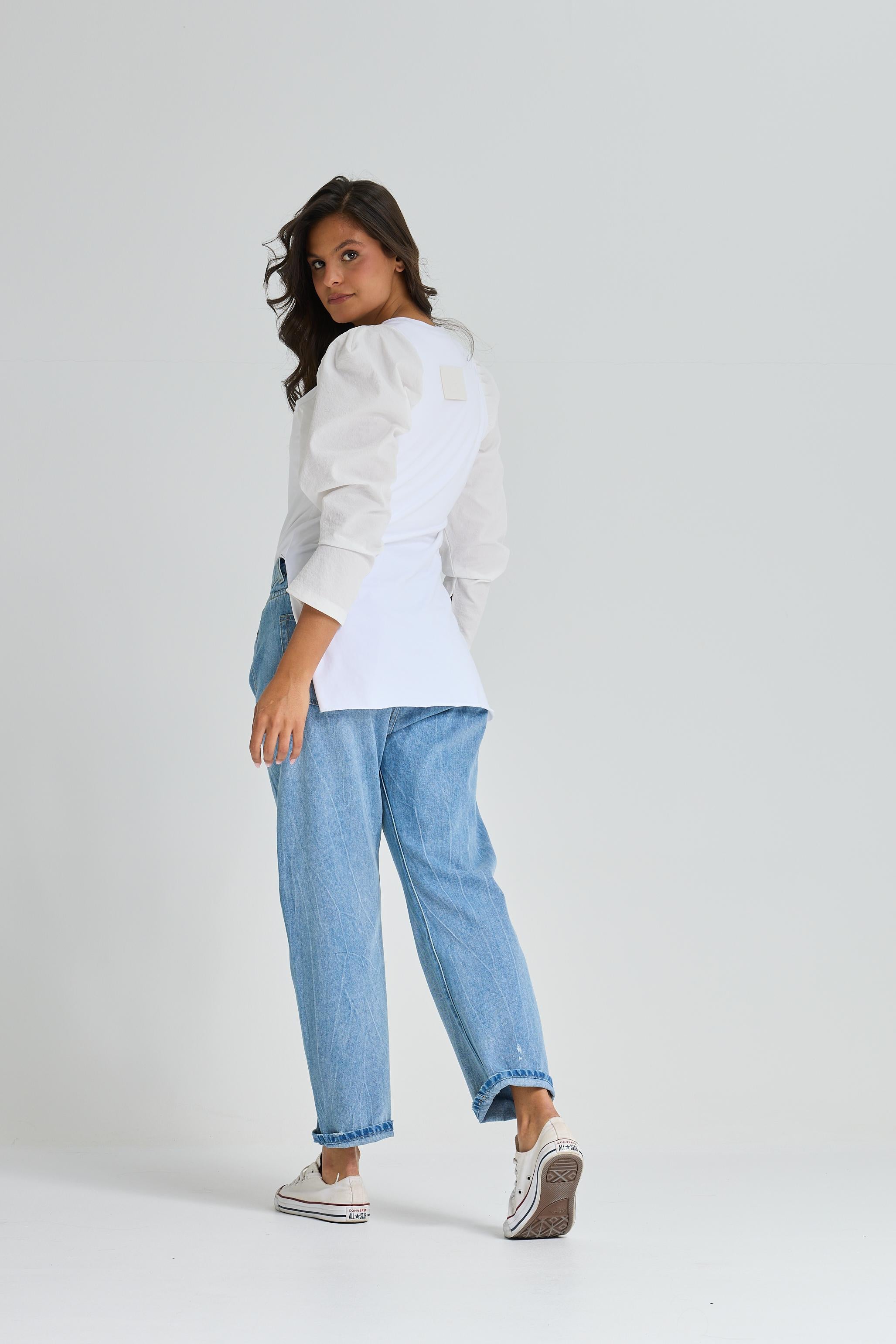 Crushed Sleeves T-Shirt