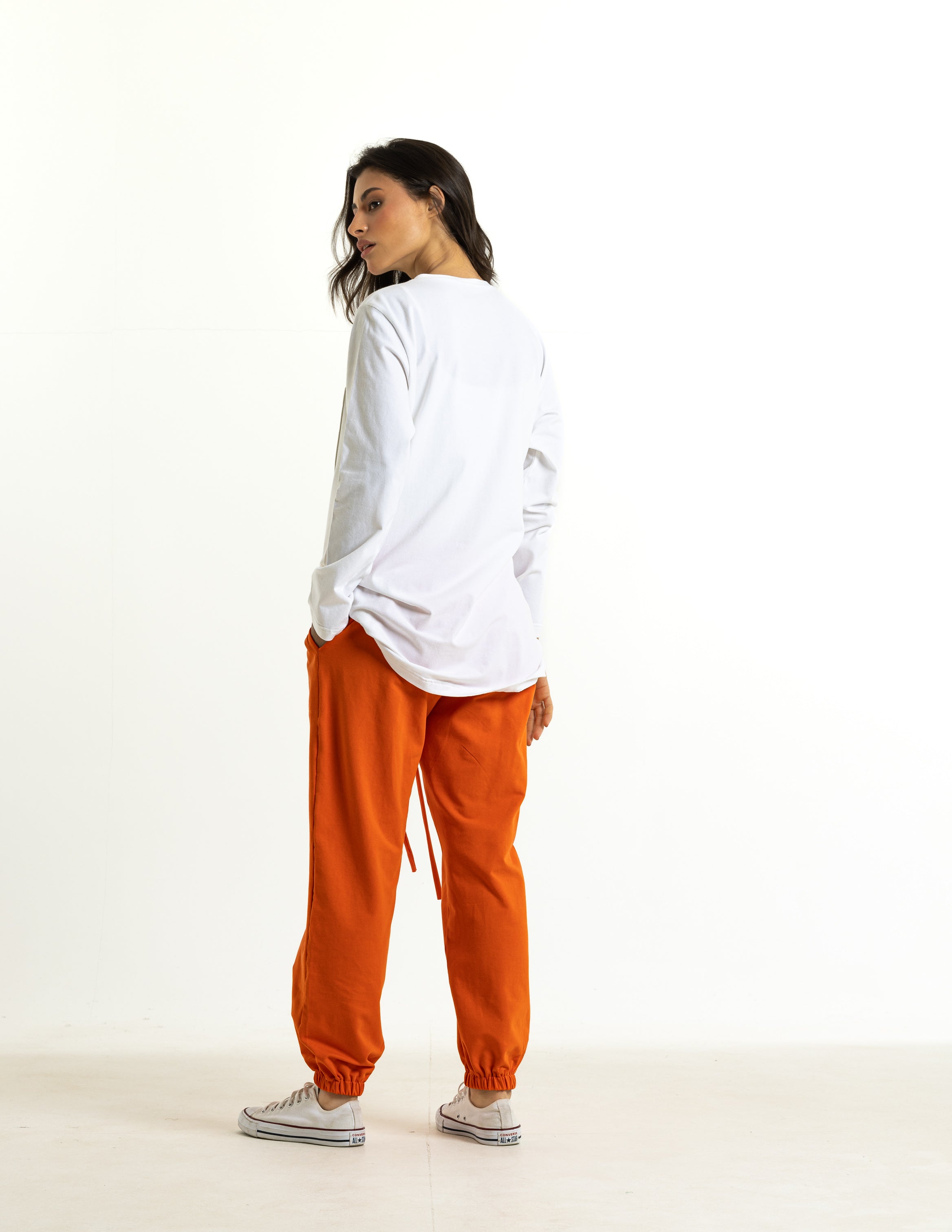 Logo Pocket T-Shirt Dress In White
